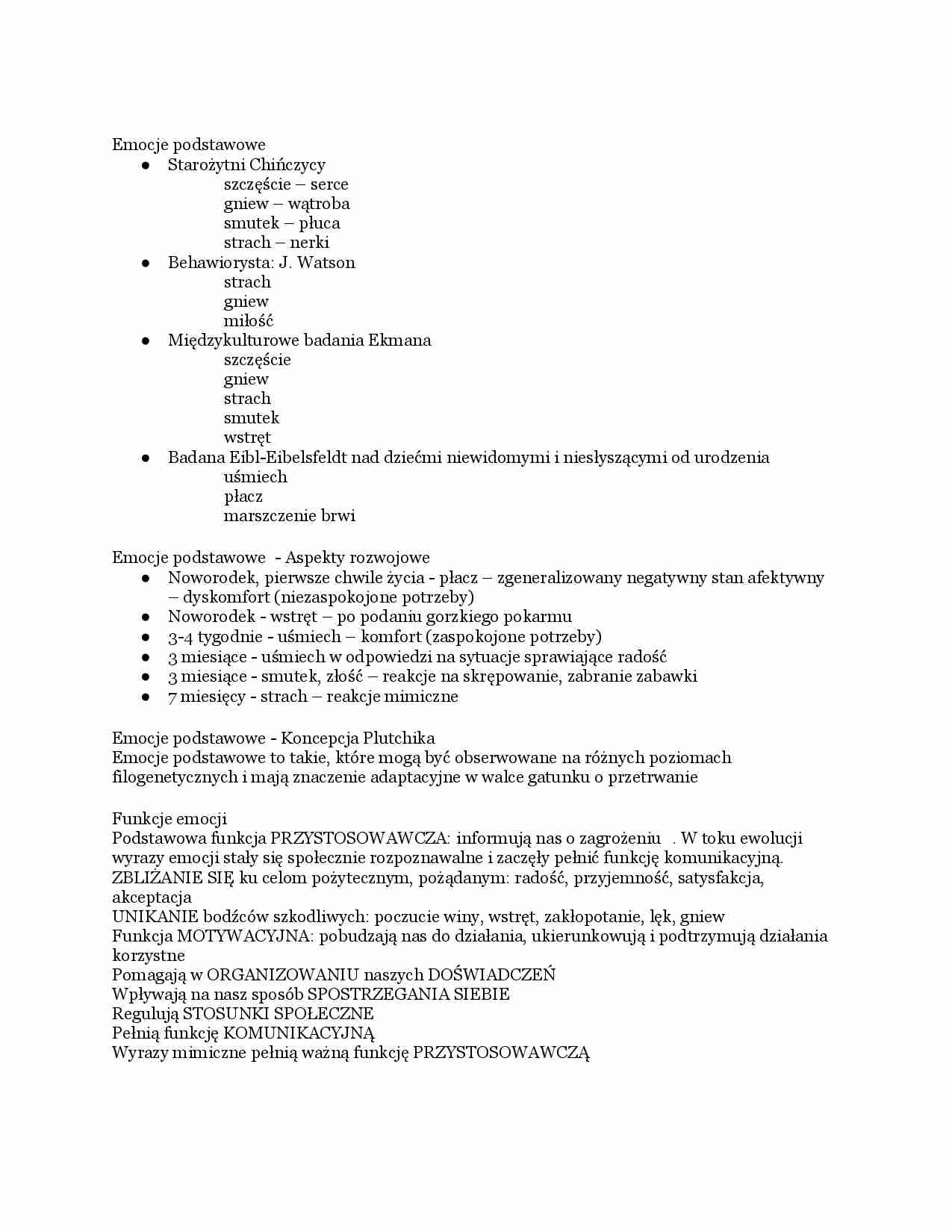 Emocje podstawowe - strona 1