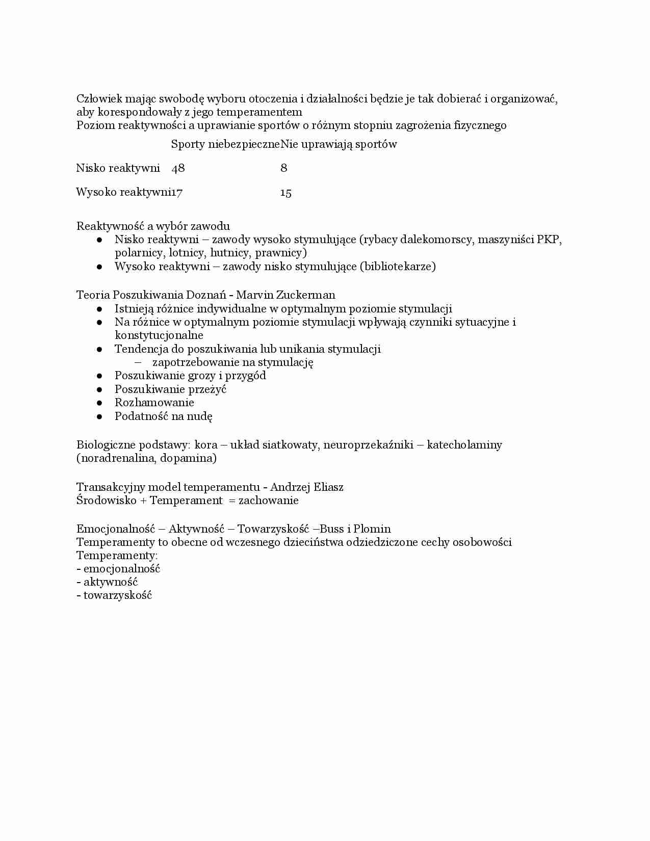 Reaktywność a wybór zawodu - strona 1