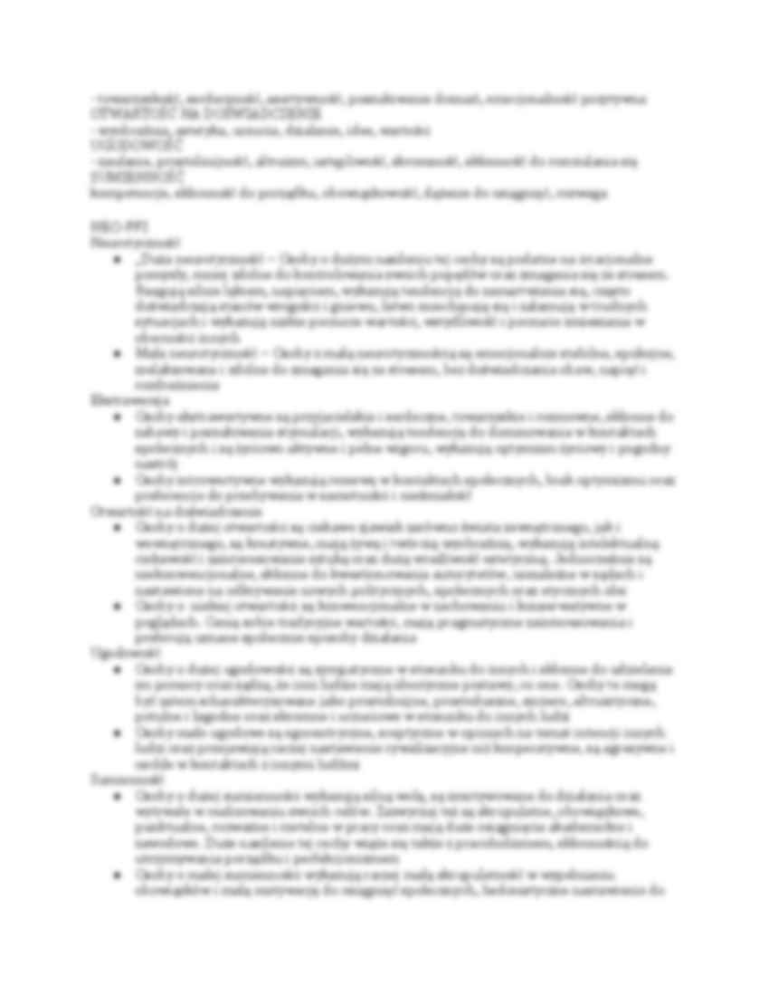 Elementy struktury osobowości - strona 2