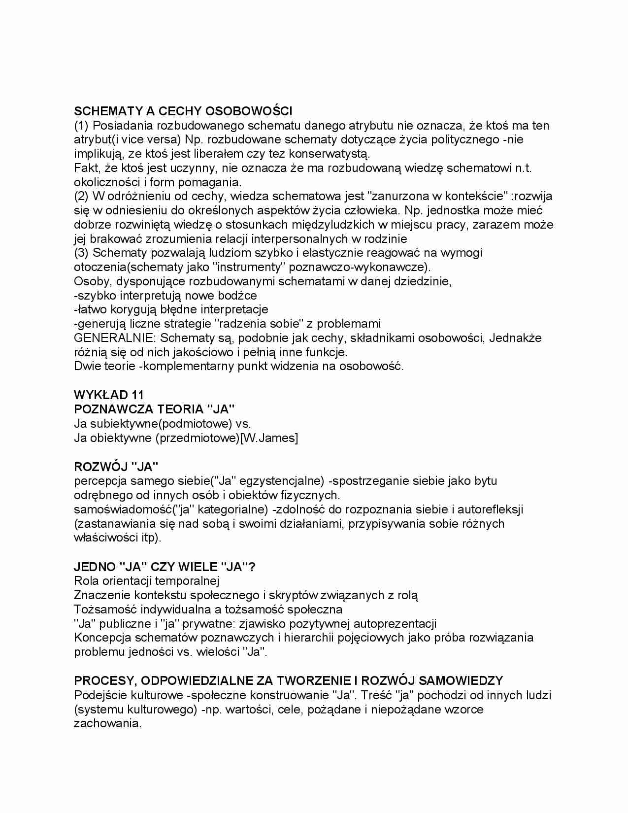 schematy a cechy osobowości - strona 1