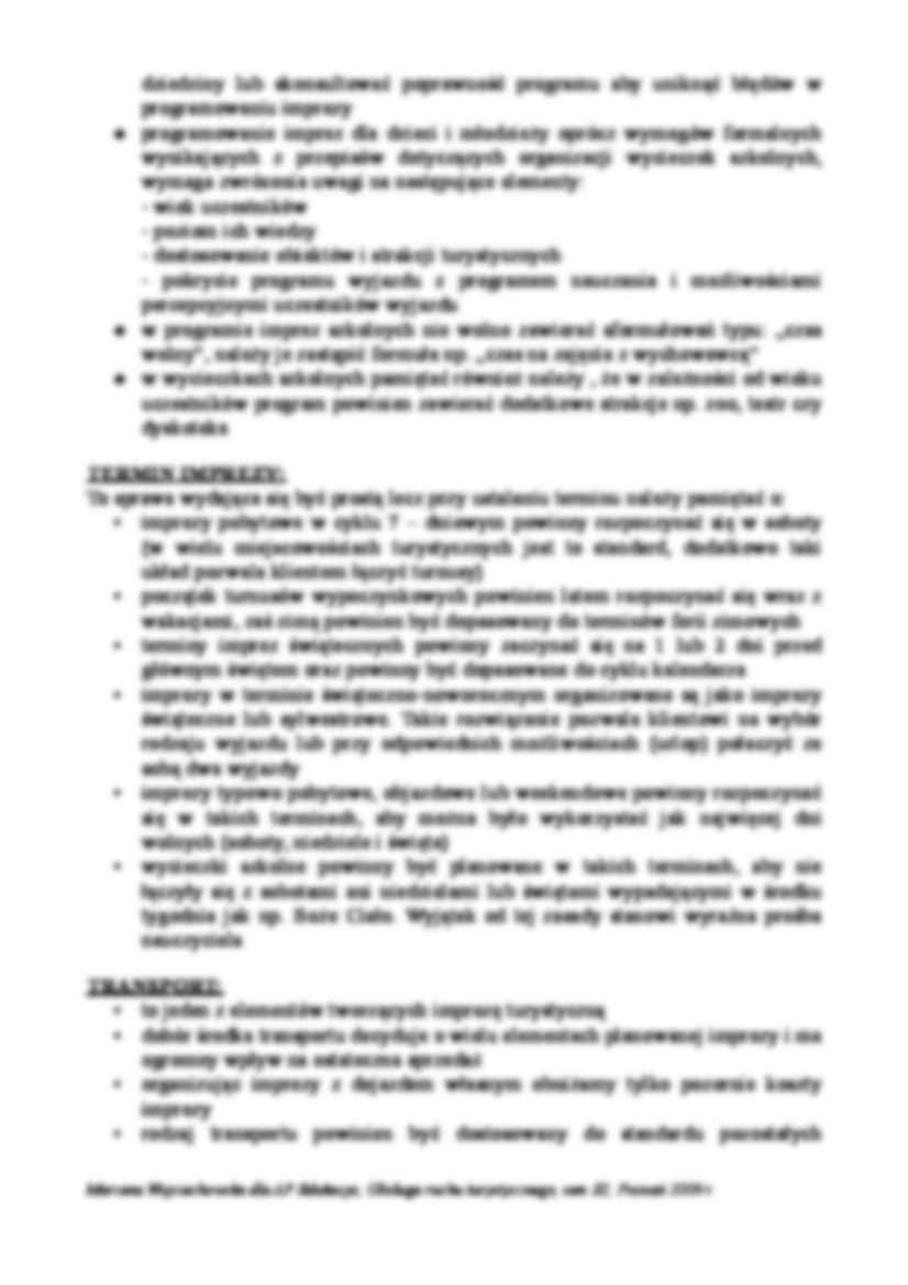 Zasady programowania imprez turystycznych - strona 3