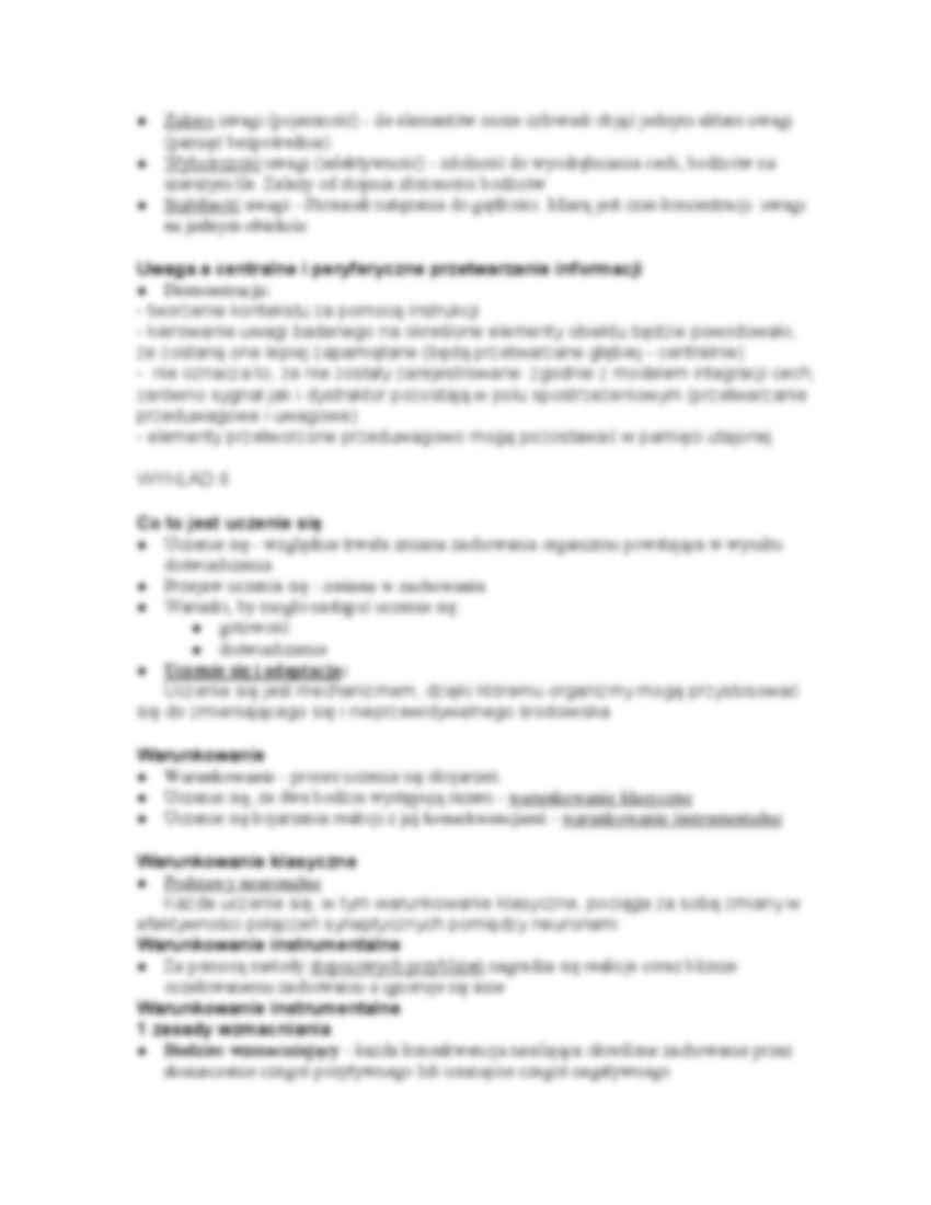 Psychologiczne koncepcje uwagi - strona 2