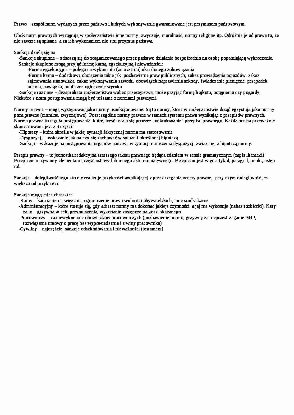 Prawo i sankcje - strona 1