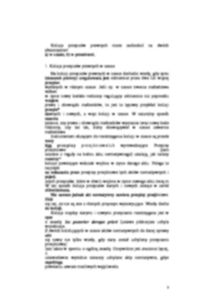 Kolizje przepisów prawnych - strona 2