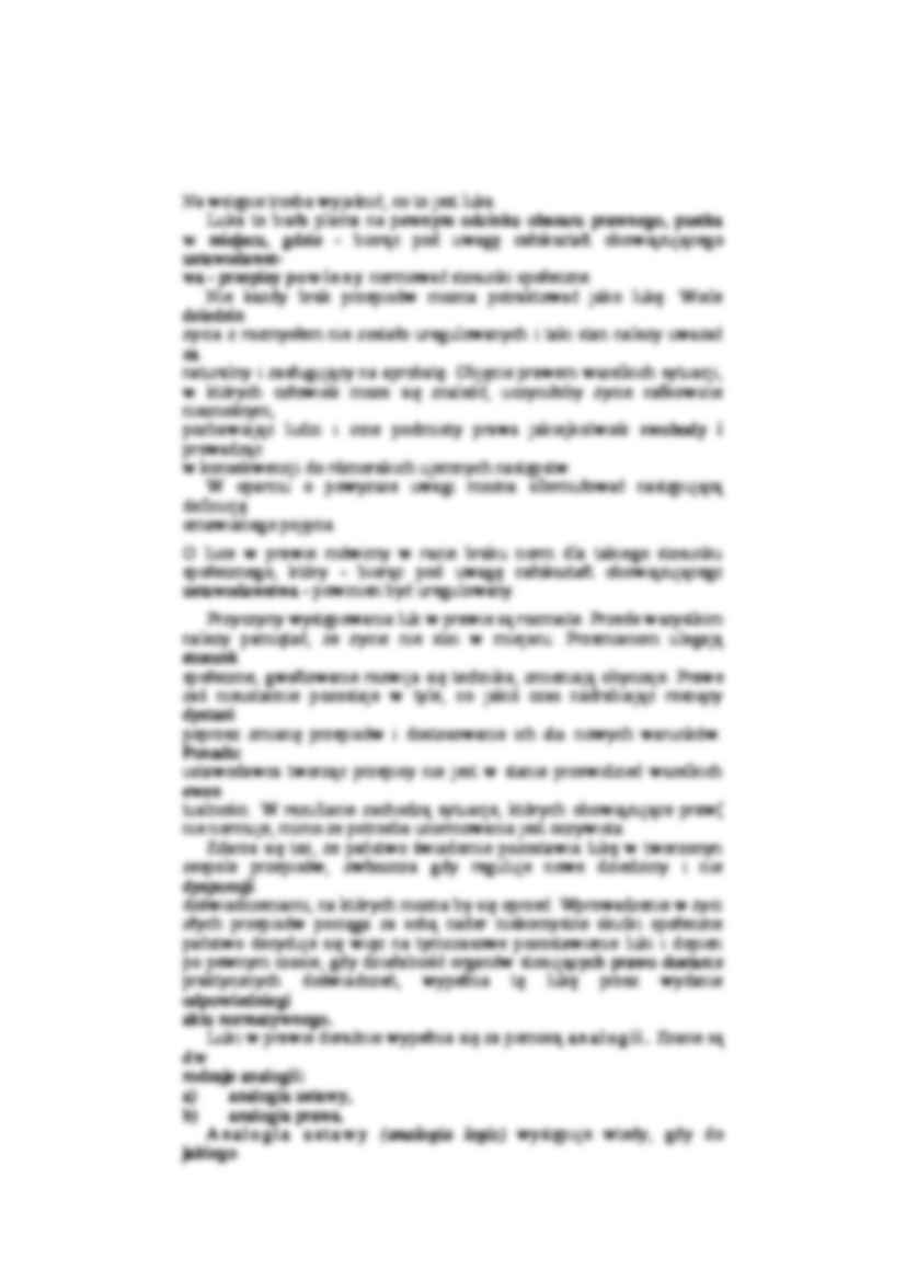 Luki w prawie - Analogia - strona 2