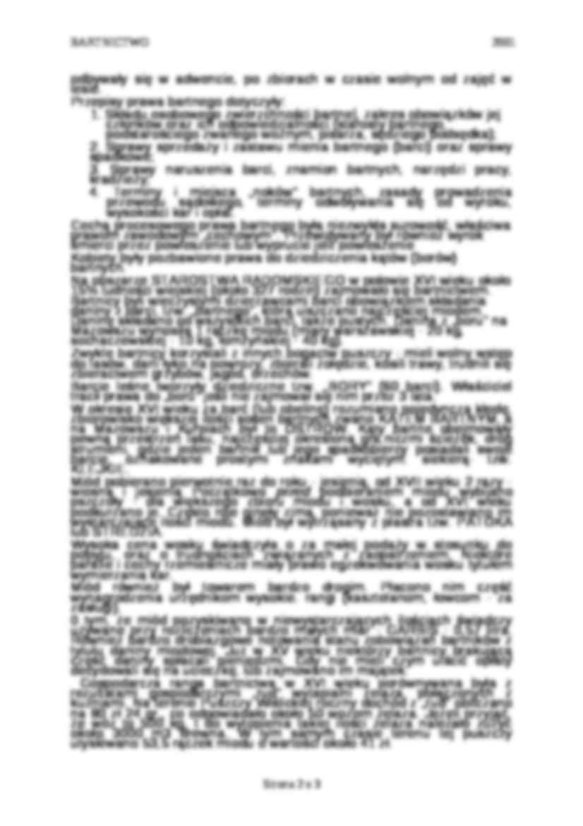 Opracowanie na temat bartnictwa - strona 2