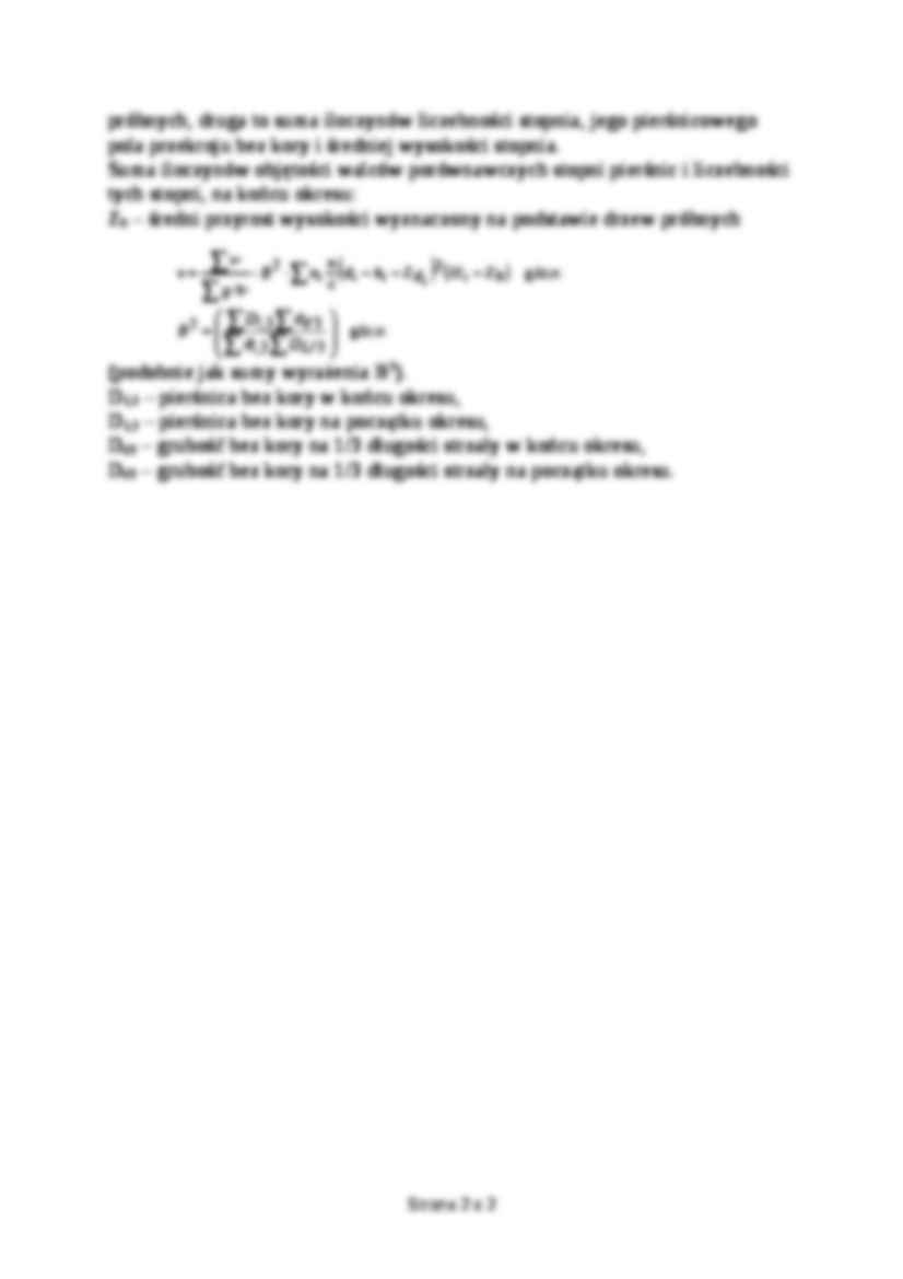 Obliczanie miąższości metodą Borowskiego - strona 2