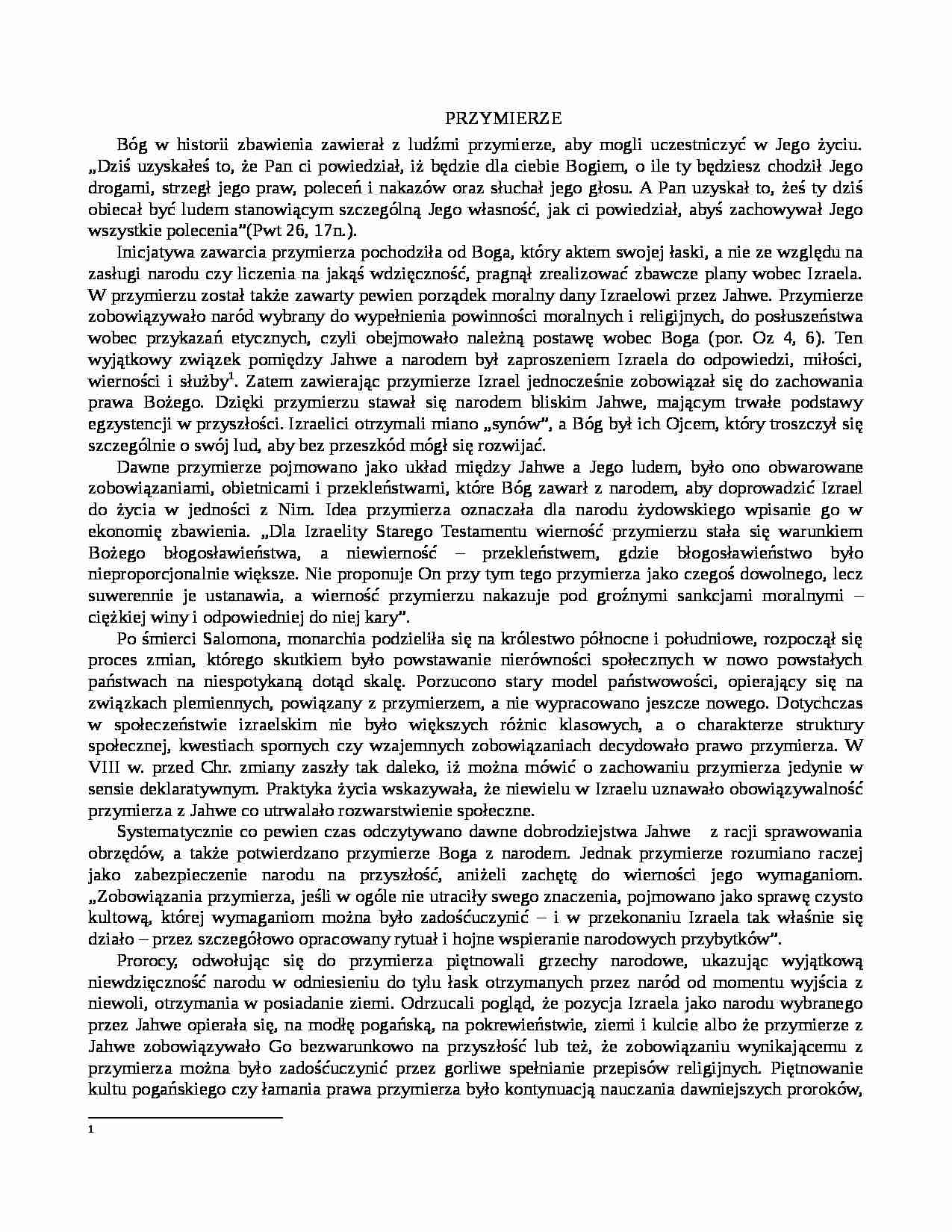 Przymierze - strona 1