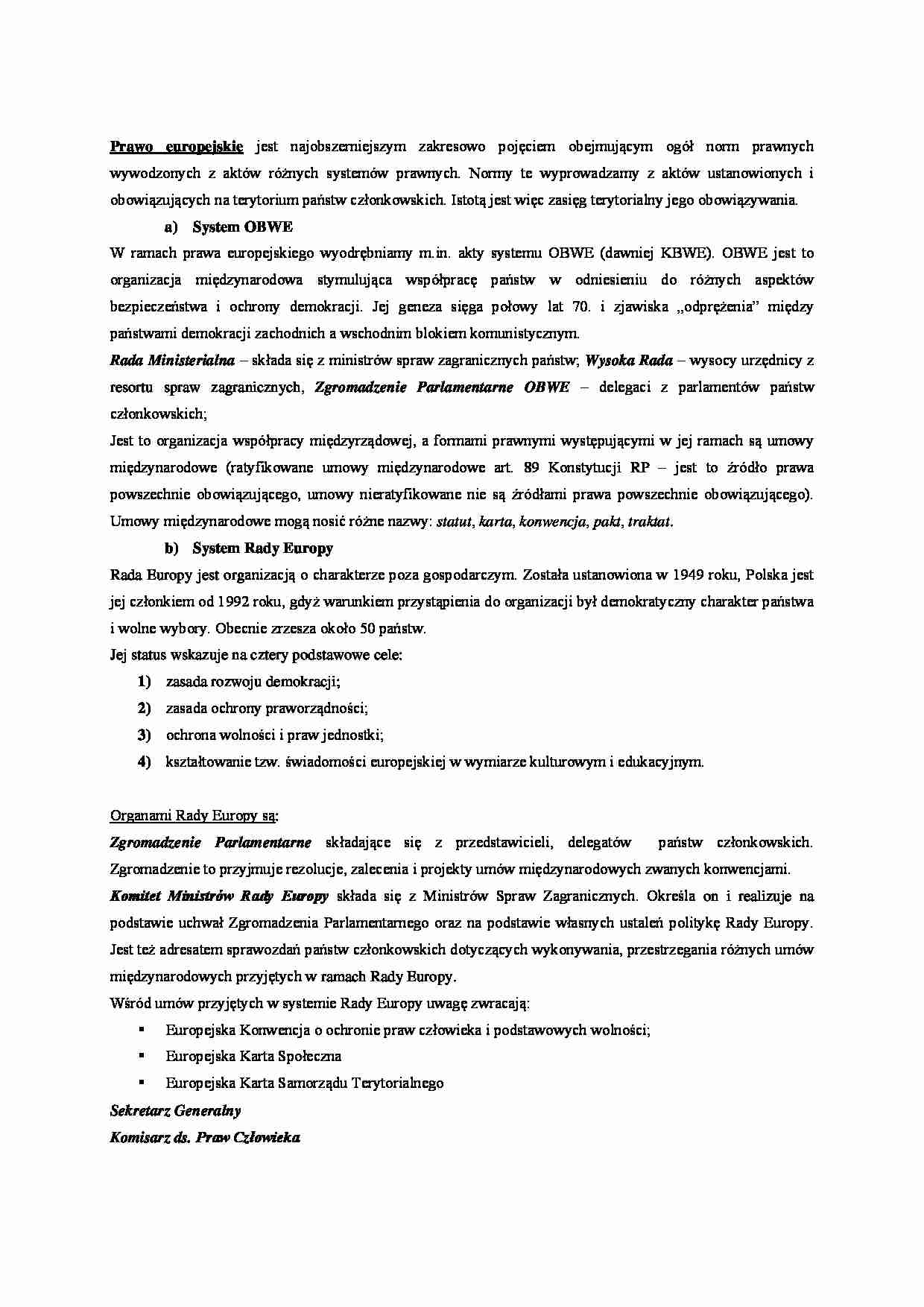 Prawo europejskie - strona 1