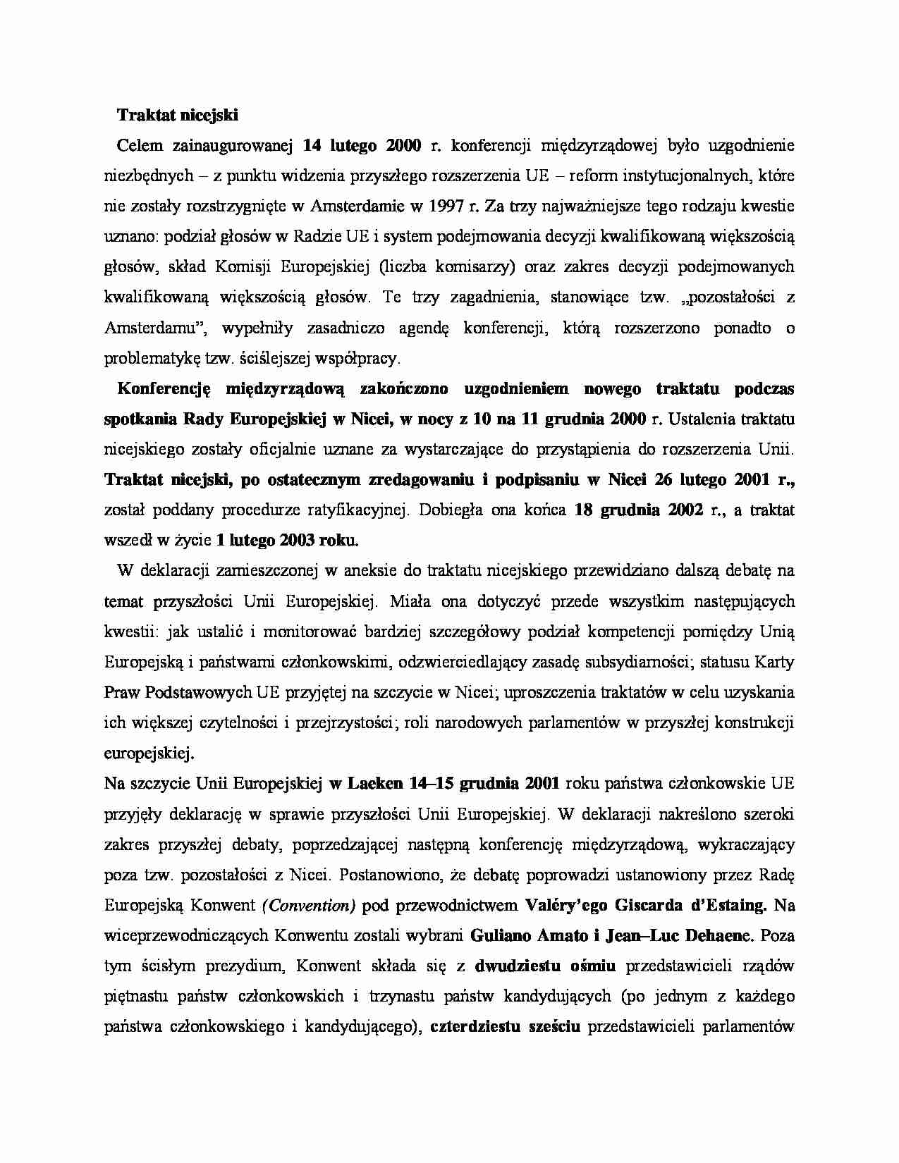 Traktat nicejski - strona 1