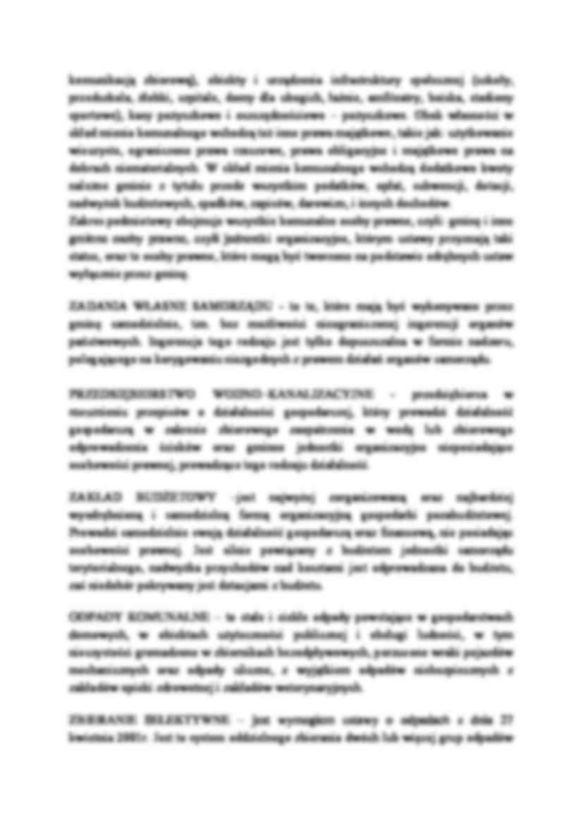 Podstawowe pojęcia związane z gospodarką komunalną - strona 2