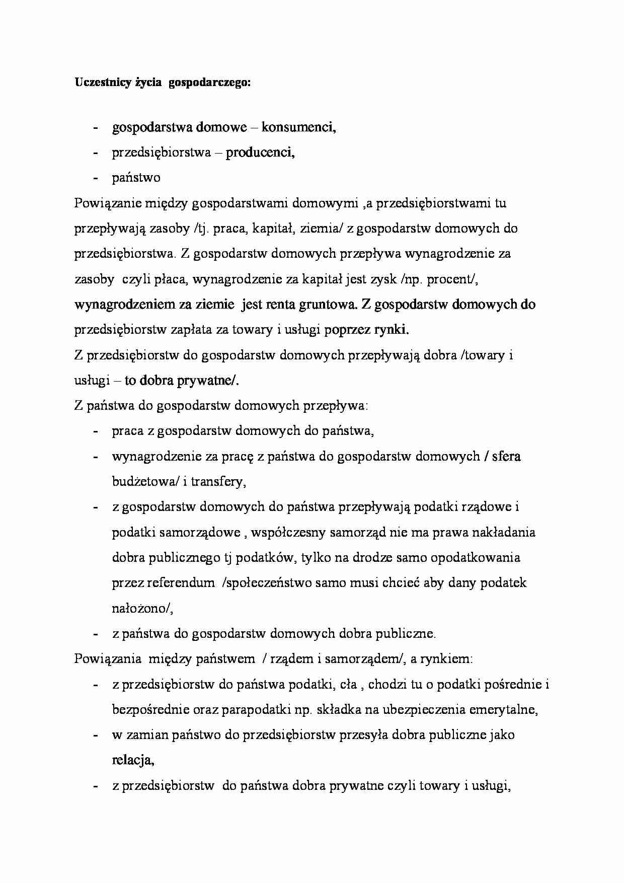 Uczestnicy życia  gospodarczego - strona 1