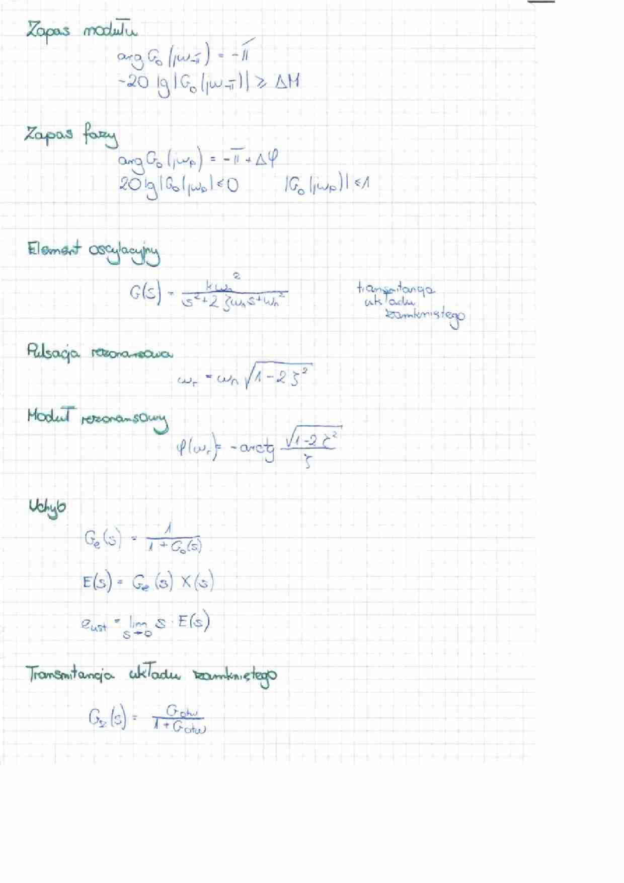 Wzory na egzamin - strona 1