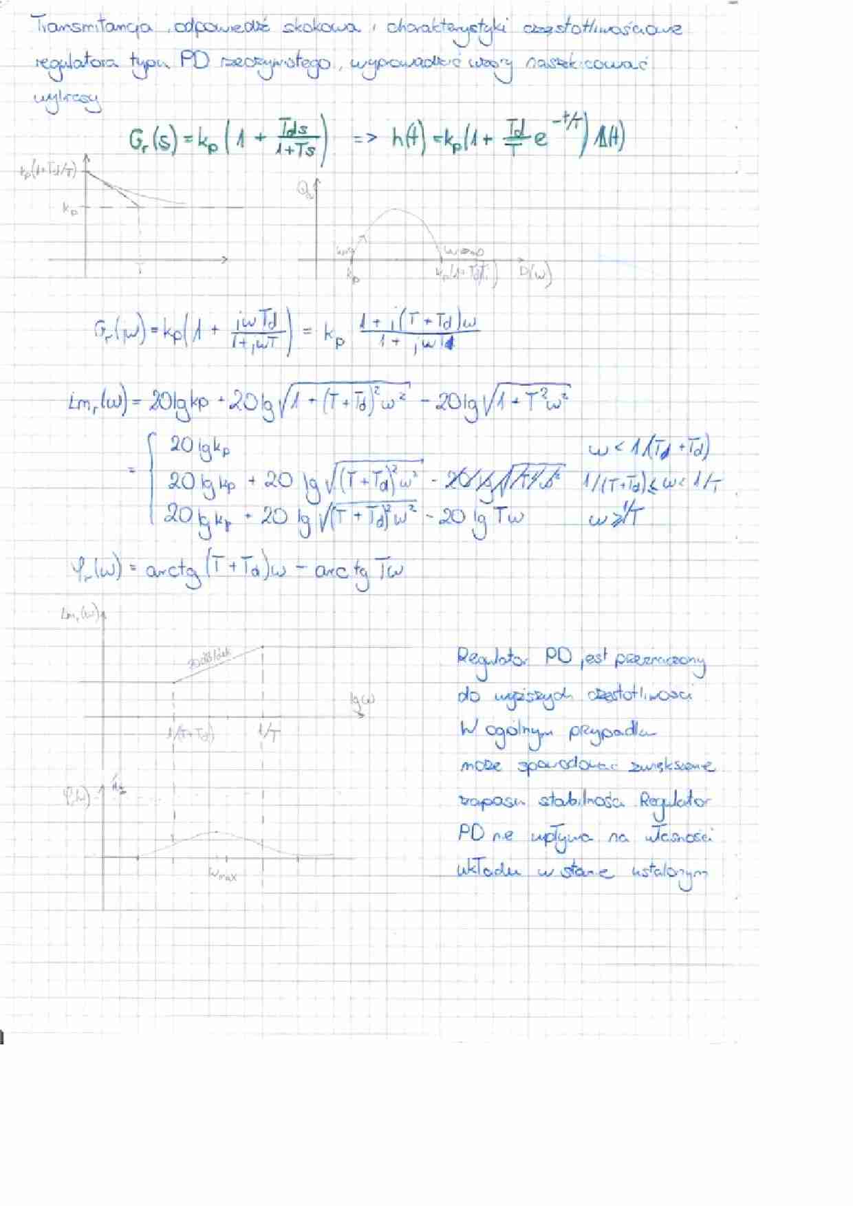 Transmitancja, odpowiedź skokowa - strona 1