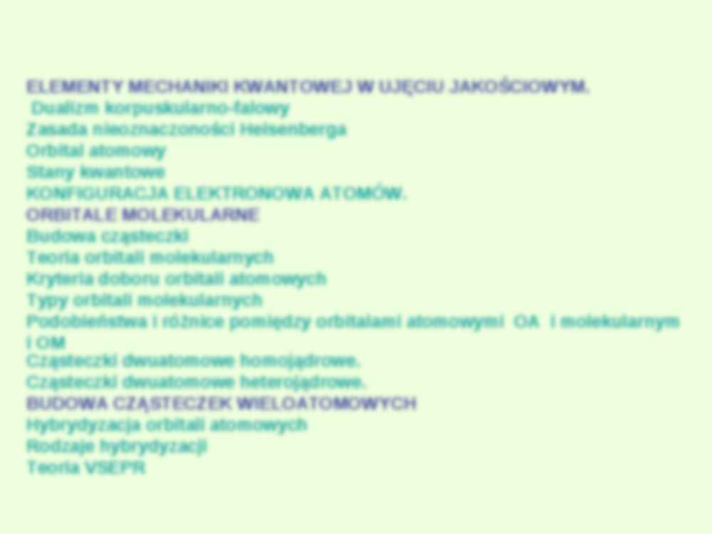 Wiązania chemiczne w świetle mechaniki kwantowej - strona 2