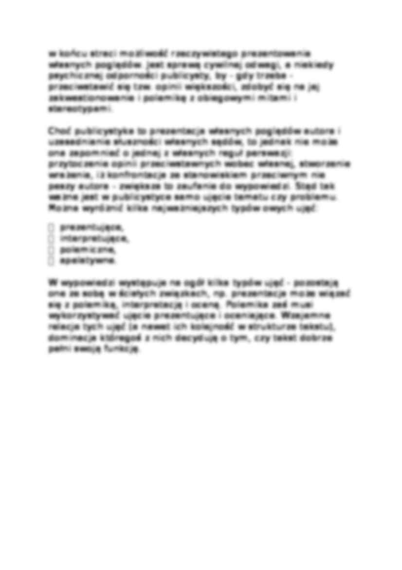 Cechy wypowiedzi publicystycznych - strona 2