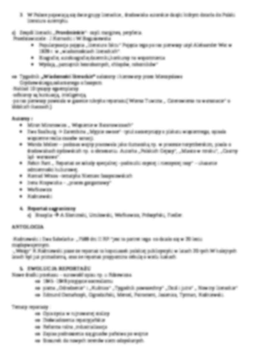 Rerportaż - charakterystyka gatunku - strona 2