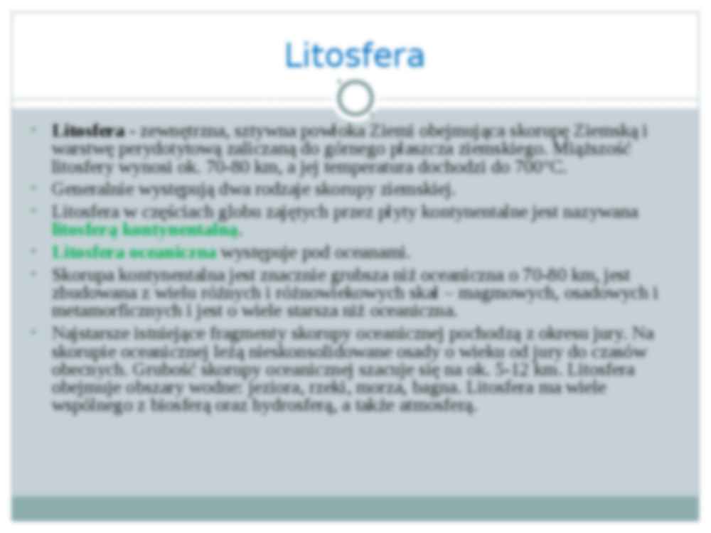 Litosfera i wnętrze Ziemi - strona 2