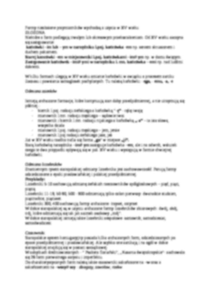 Ewolucja polskiego systemu fleksyjnego - strona 2