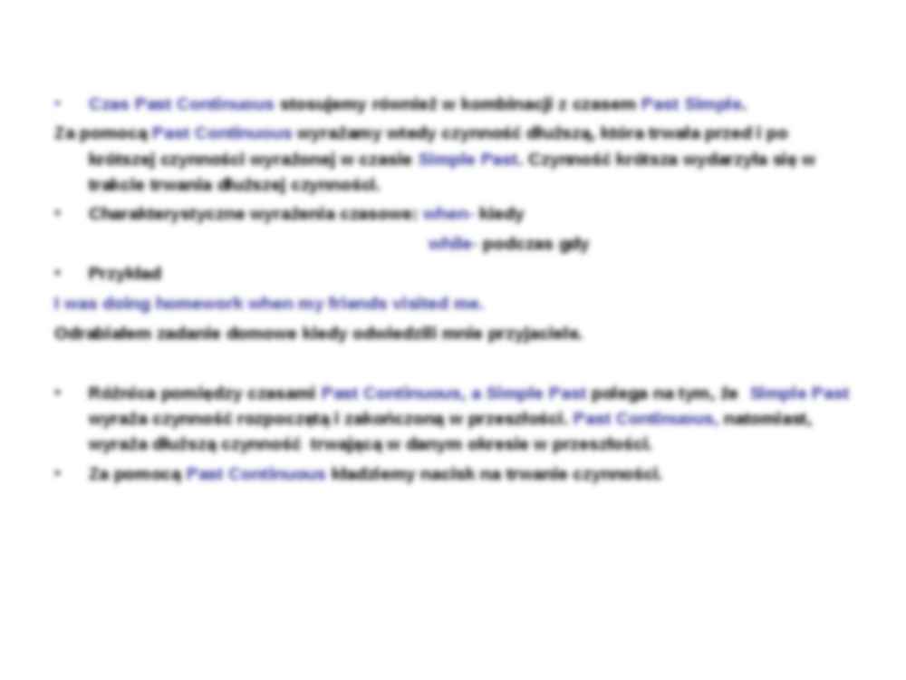 Past Continuous - strona 3
