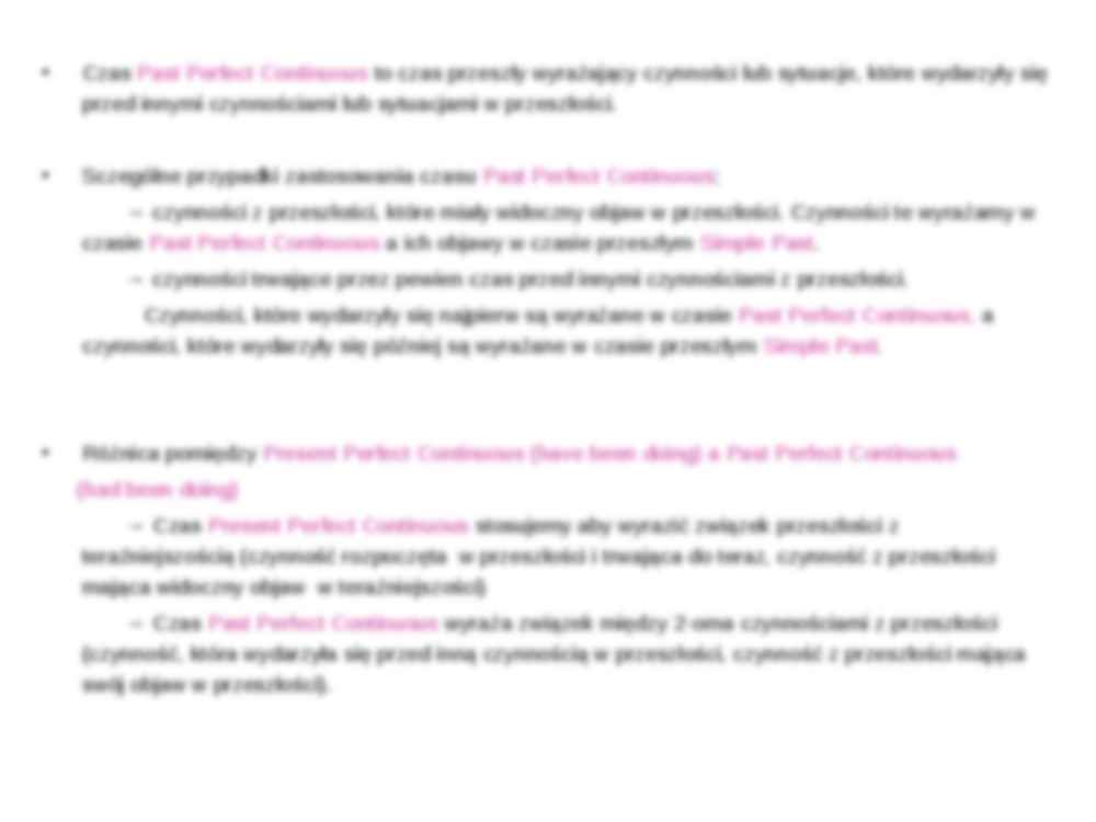 Past Perfect Continuous - strona 3