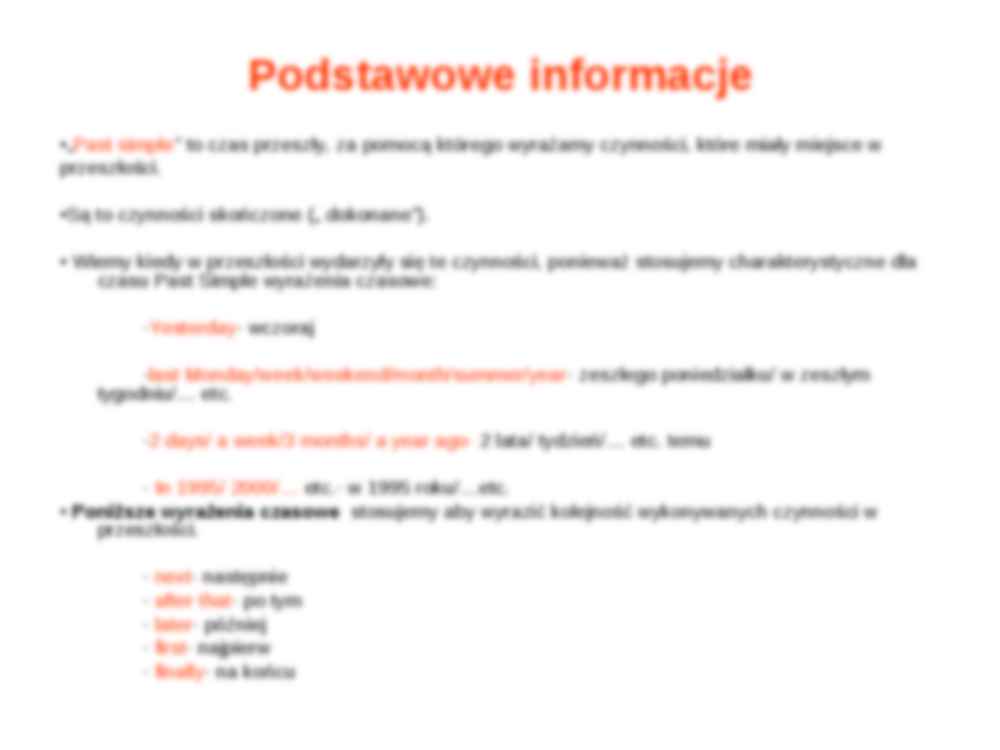 Past Simple - strona 2