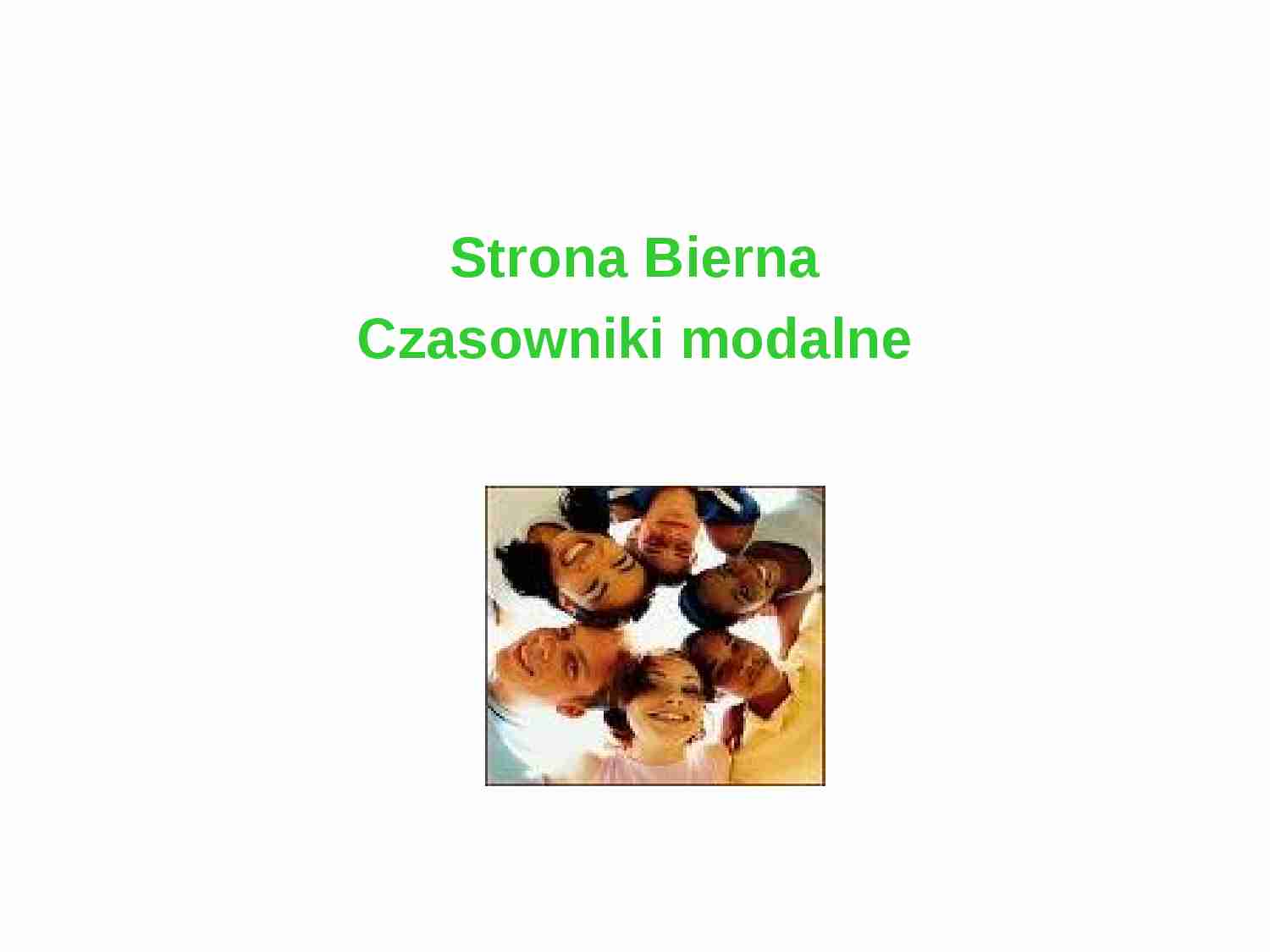 Strona bierna - czasowniki modalne - angielski  - strona 1