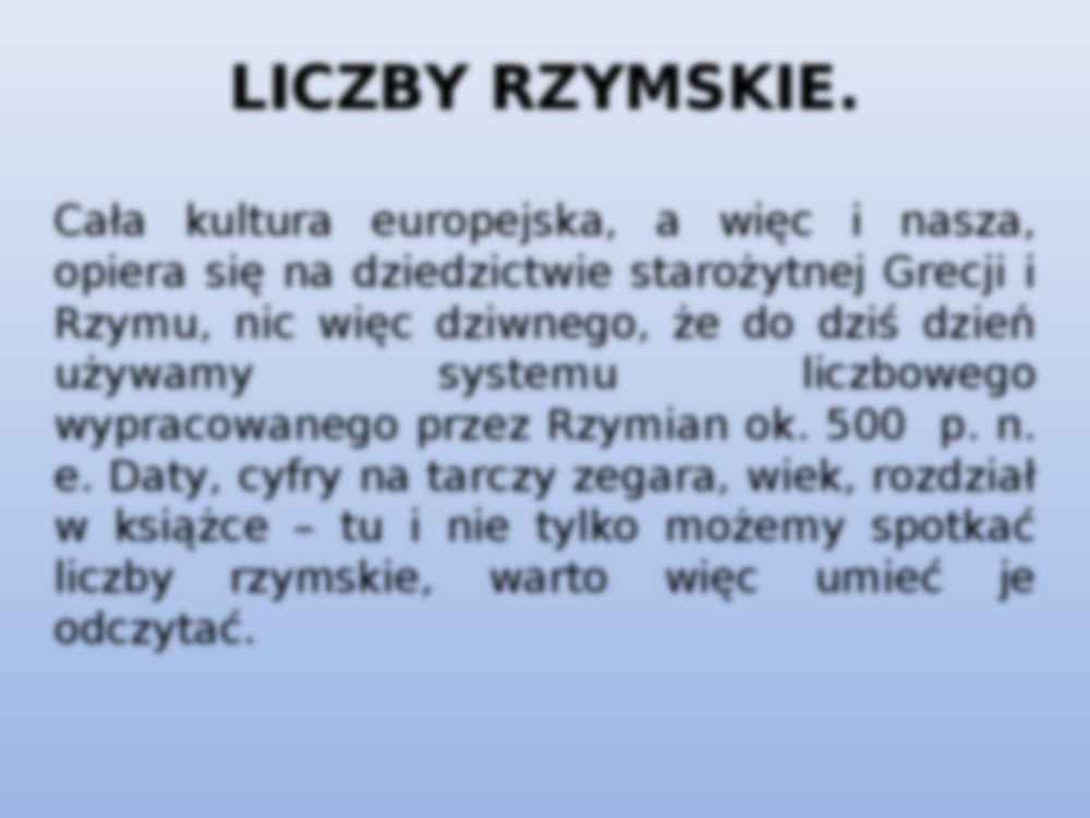 Liczby rzymskie - strona 2