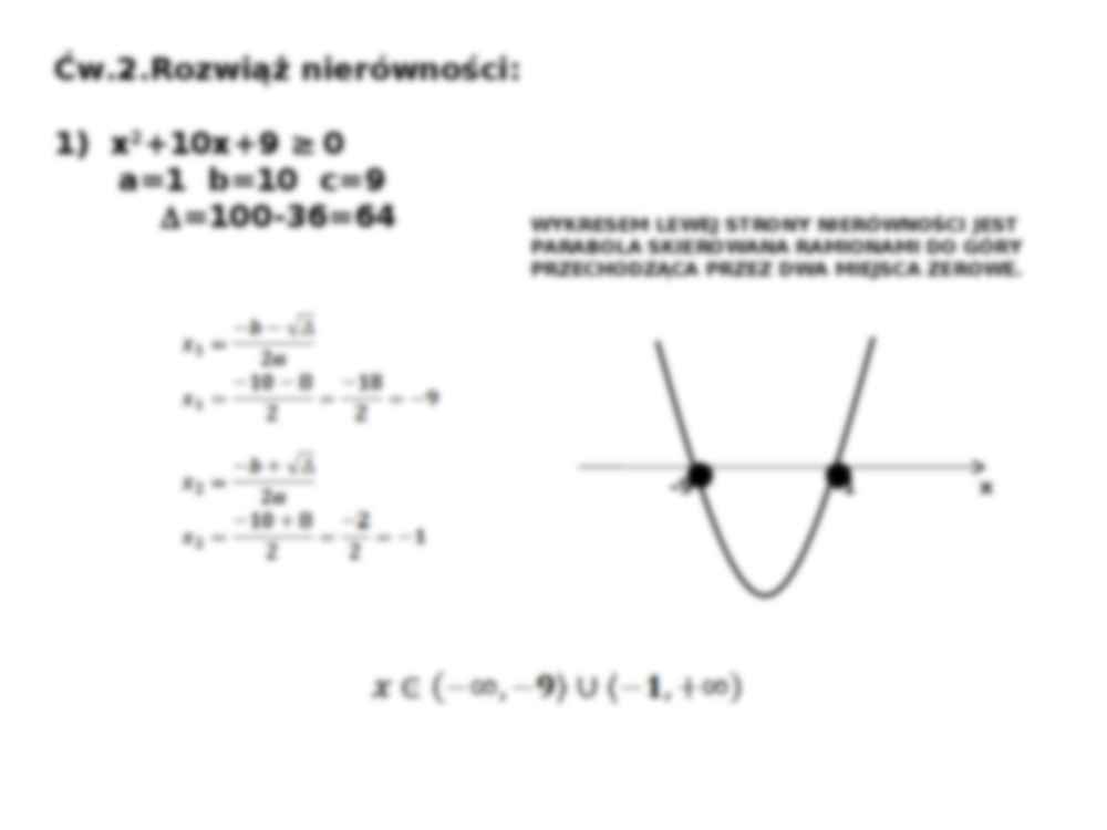 Nierówności wielomianowe - strona 3