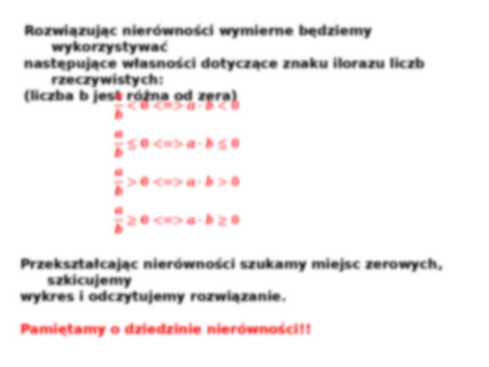 Nierówności wymierne - strona 2