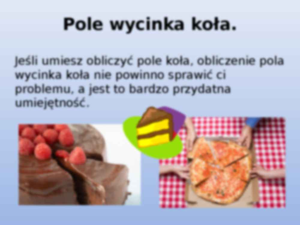 Pole wycinka koła - strona 2