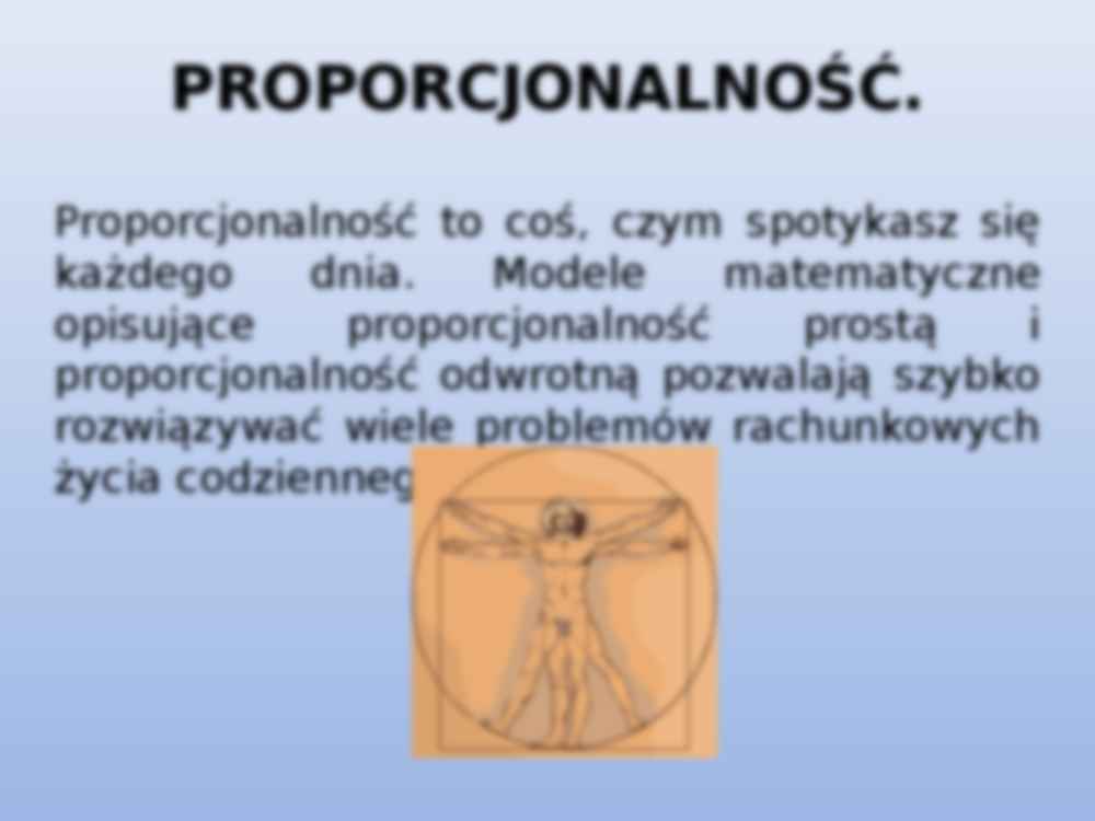Proporcjonalność i wielkości wprost proporcjonalne - strona 2