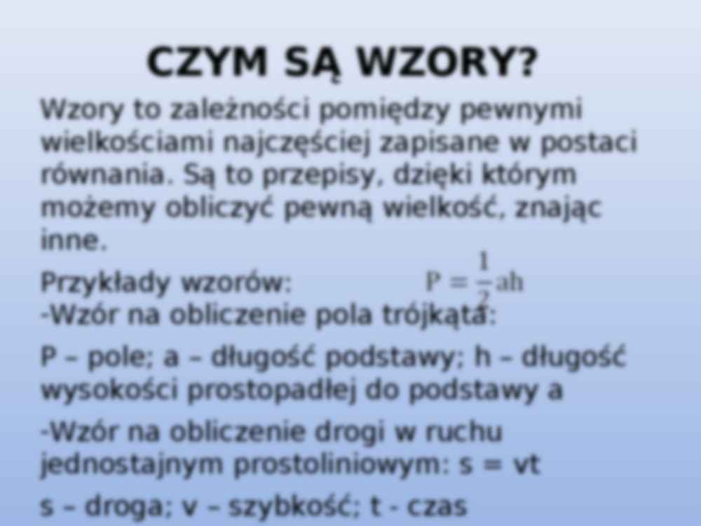 Przekształcanie wzorów - strona 3