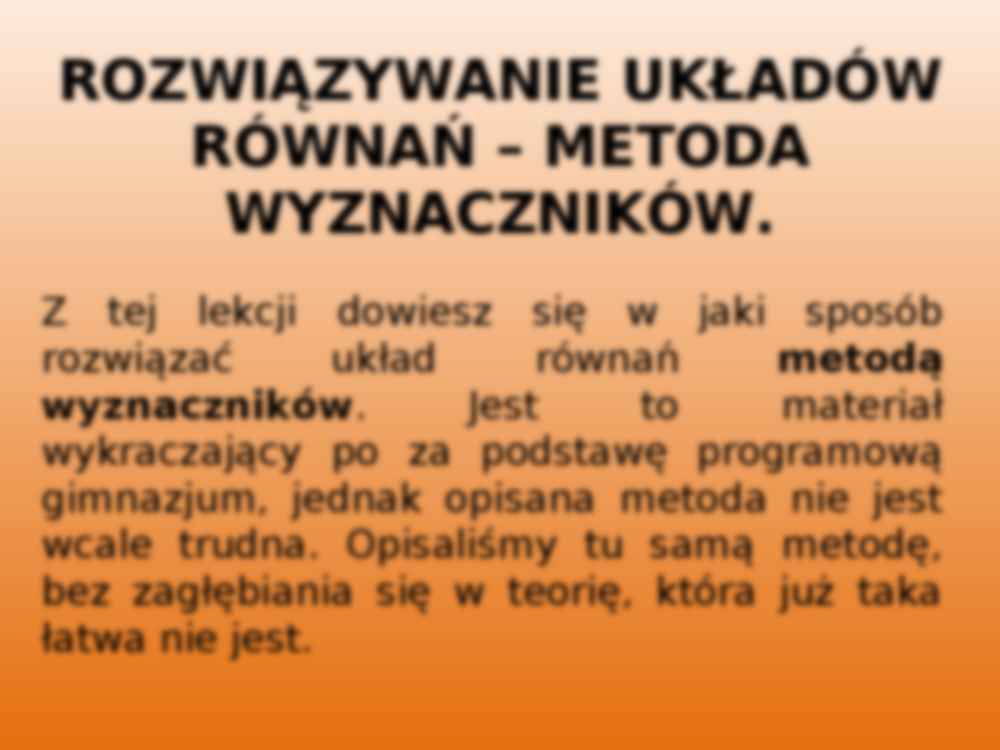 Rozwiązywanie układów równań - strona 2