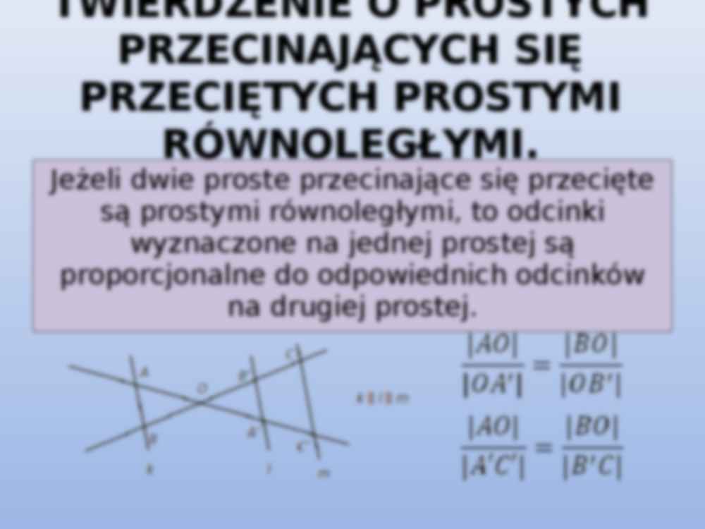 Twierdzenie odwrotne do twierdzenia Talesa - strona 3