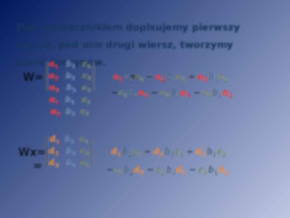 Układy równań liniowych z trzema niewiadomymi - strona 3