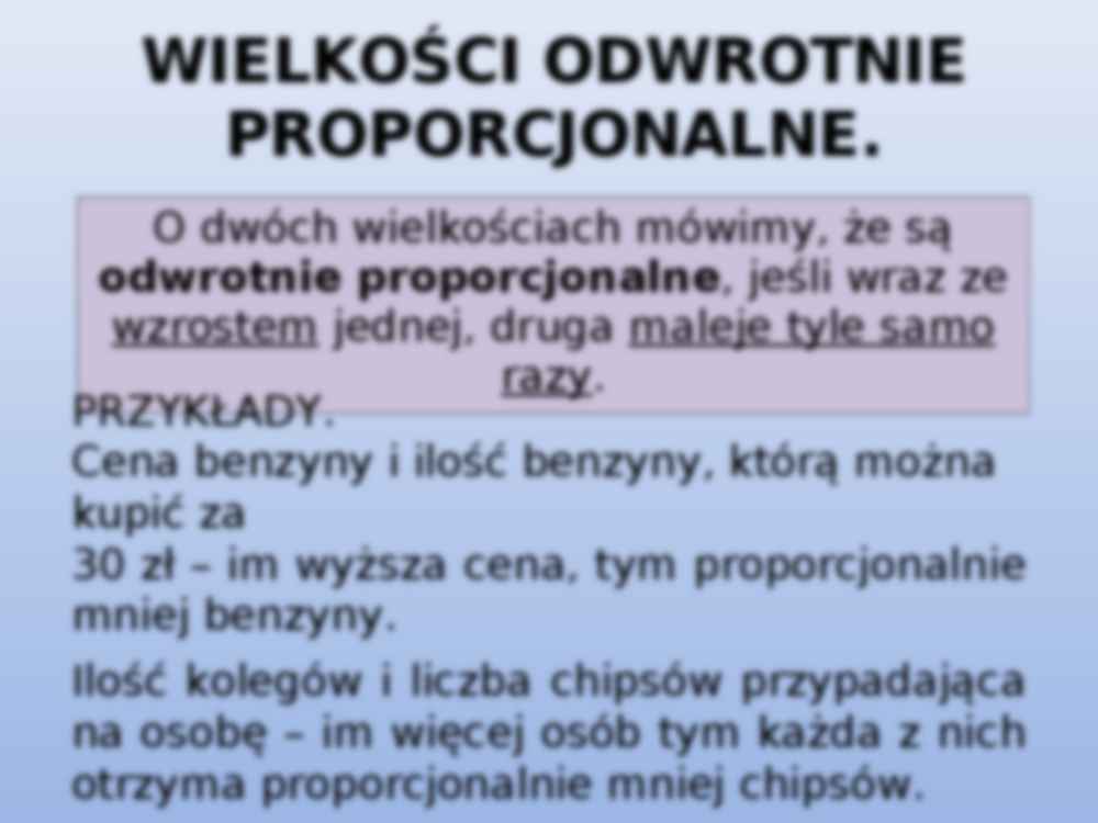 Wielkości odwrotnie proporcjonalne - strona 3
