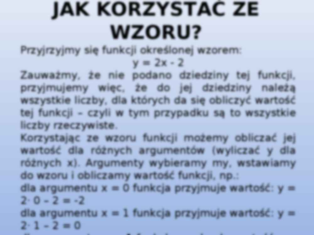 Wzór funkcji a wykres - strona 3