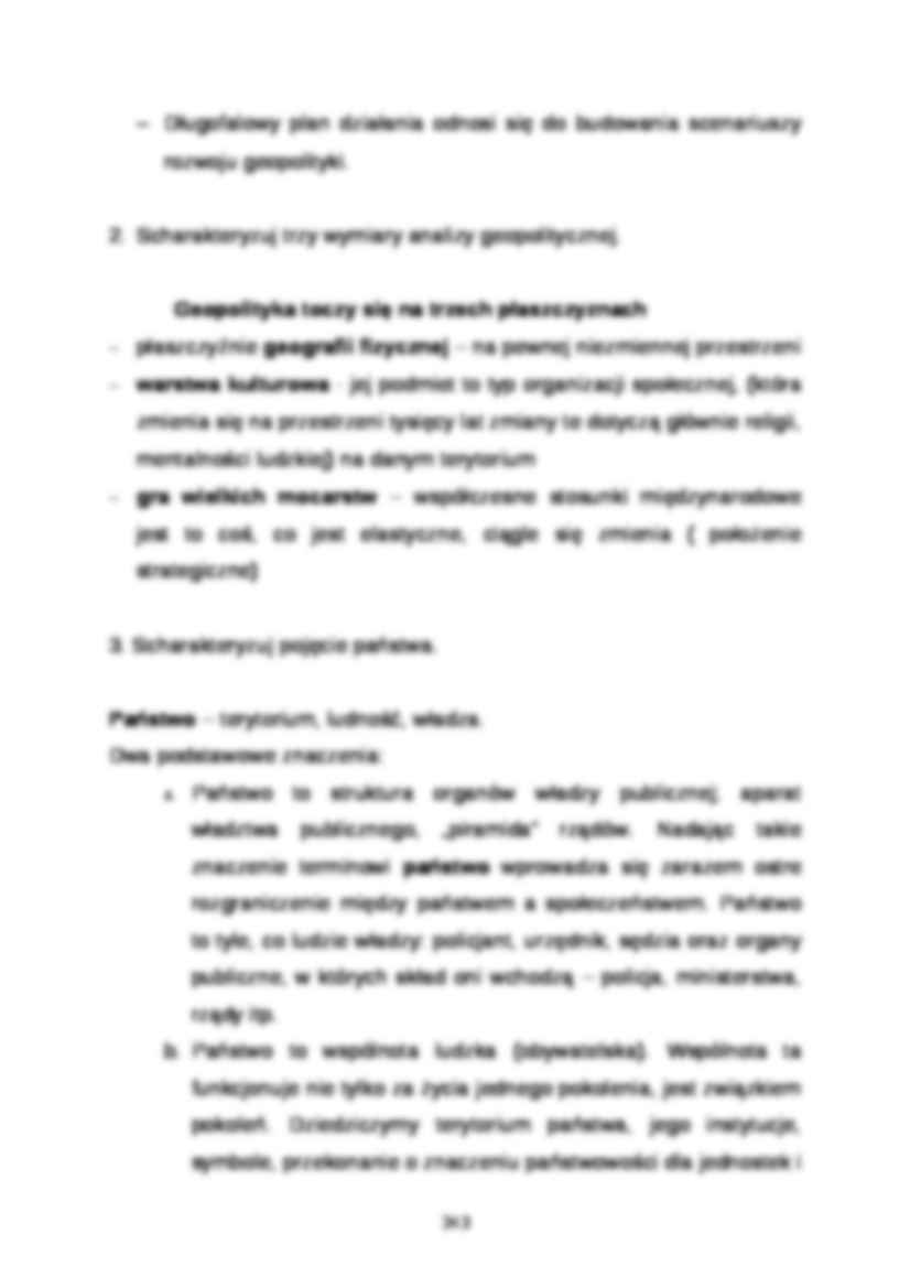 Geopolityka - opracowanie zagadnień  - strona 3