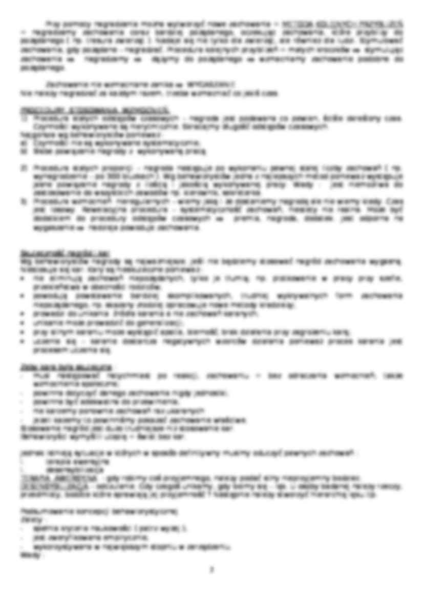 Psychologia ogólna - opracowanie  - strona 2