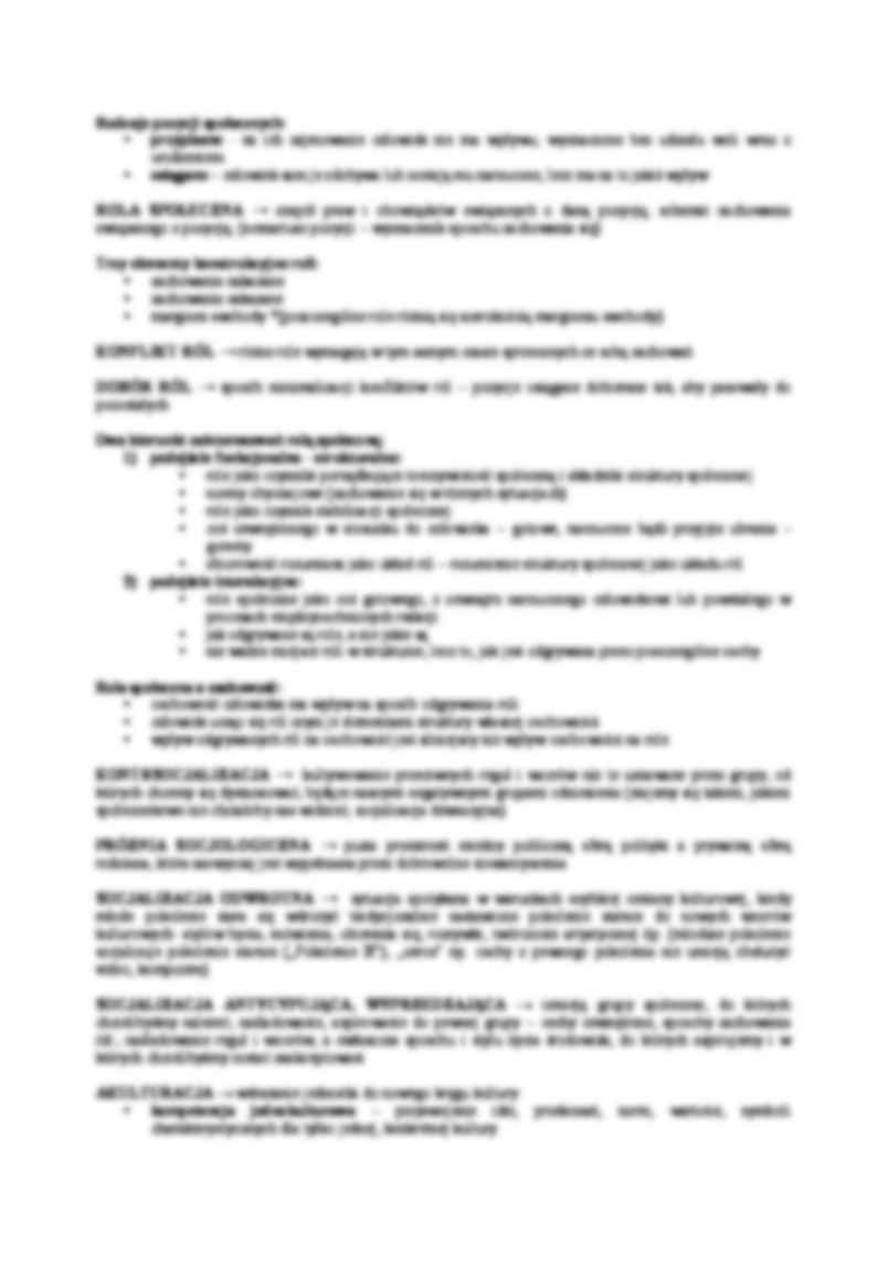 Socjologia ogólna - opracowanie  - strona 3