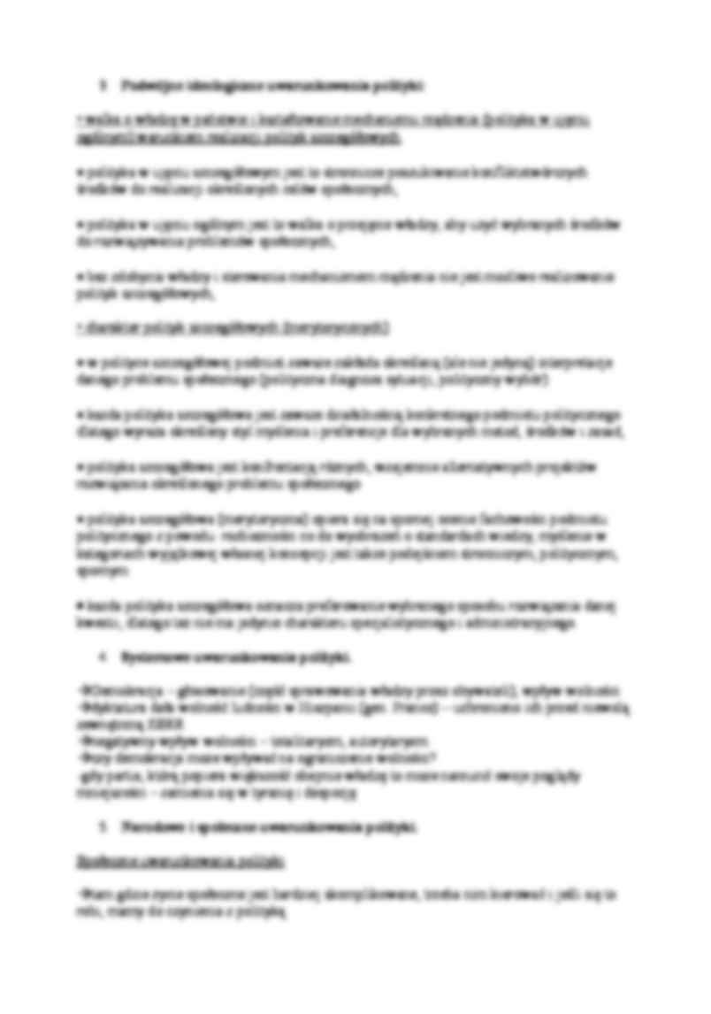 Teoria polityki - opracowanie zagadnień - strona 2