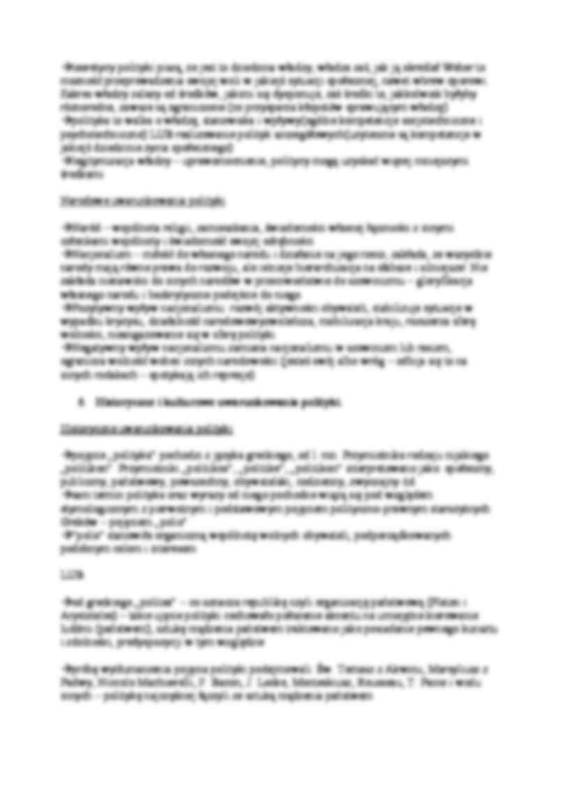 Teoria polityki - opracowanie zagadnień - strona 3