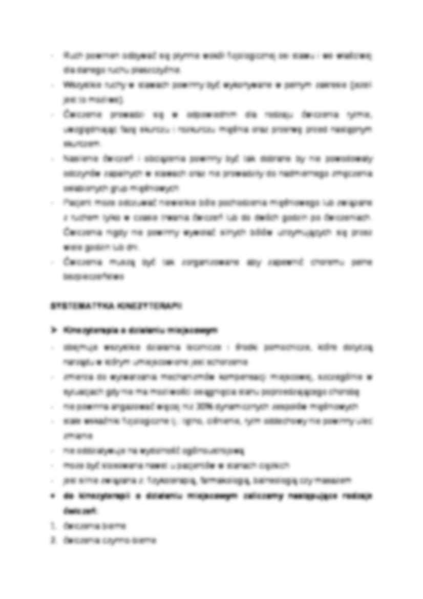 Systematyka kinezyterapii - strona 2