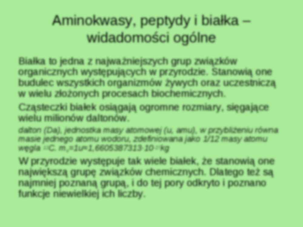 Aminokwasy, peptydy i białka - struktura białek - strona 3