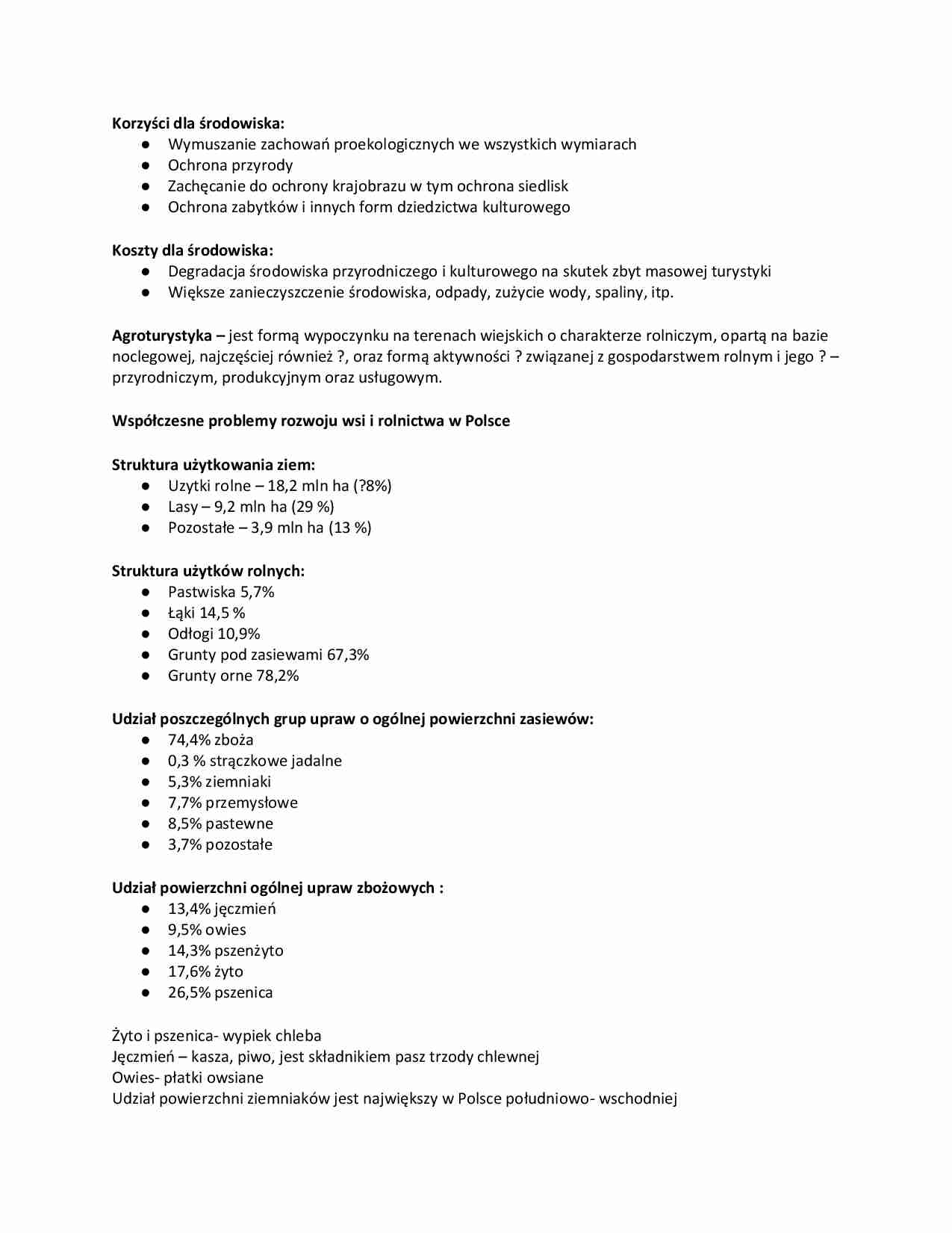 Agroturystyka - korzyści dla środowiska - strona 1