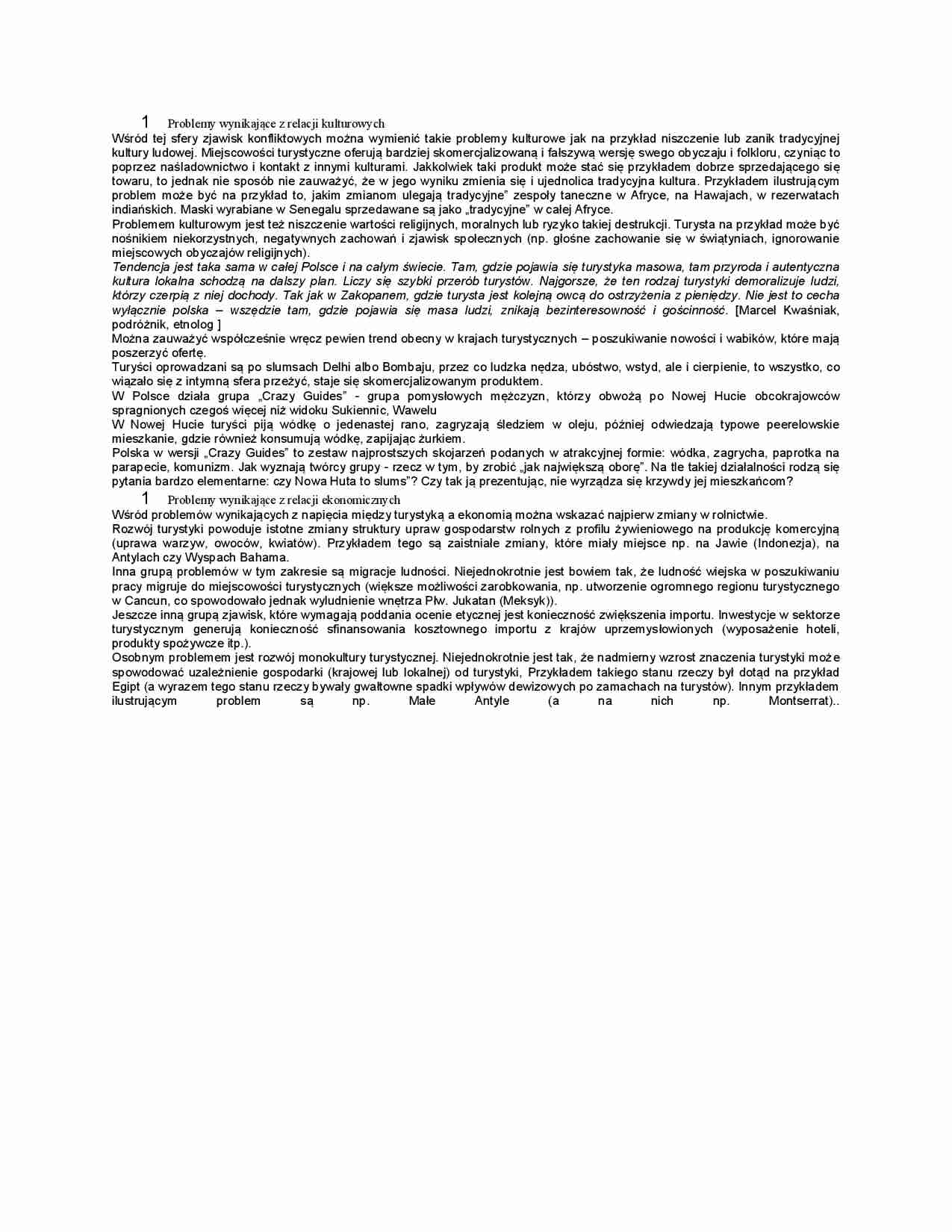 Problemy wynikające z relacji kulturowych - strona 1