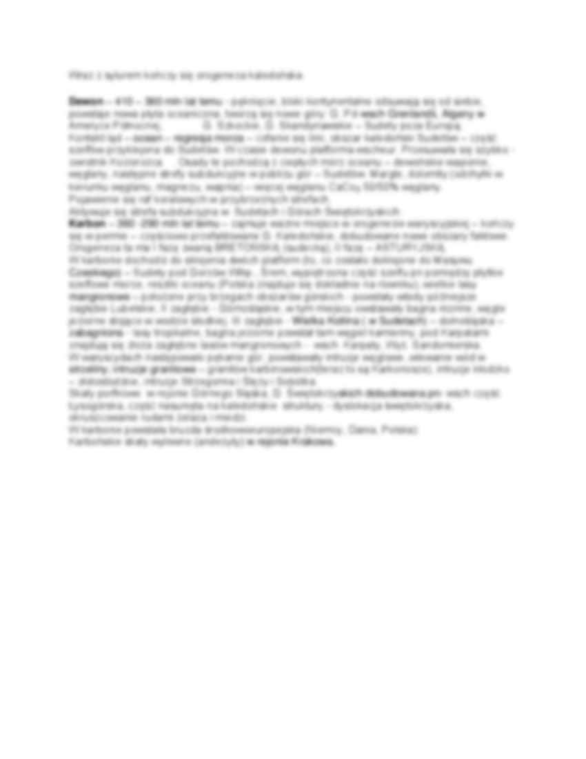 Paleozoik - okresy geologiczne - strona 2