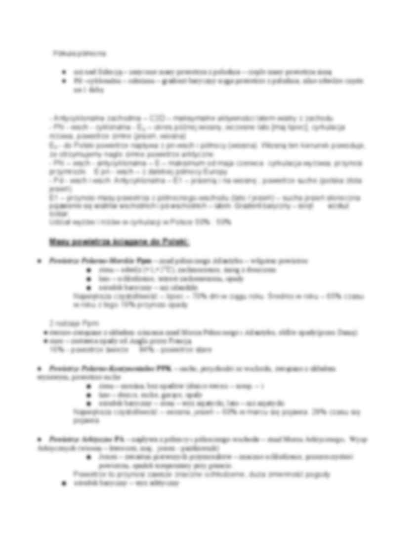 Charakterystyka czynników kształtujących klimat w Polsce - strona 2
