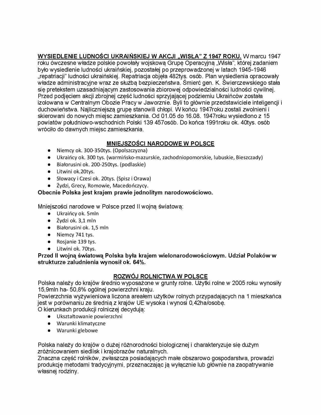 Wysiedlenie ludności ukraińskiej - akcja 